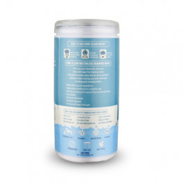 Серветки вологі Pet Clean PET WATERLESS SHAMPOO WIPES для домашніх тварин, швидке очищення складок з медово-вівсяним ароматом 50 шт.