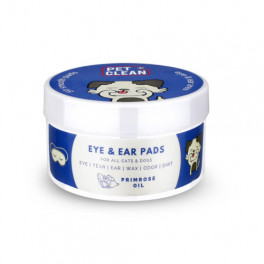Серветки вологі Pet Clean PET EYE/EAR WIPES для гігєни очей та вух домашніх тварин 50 шт.