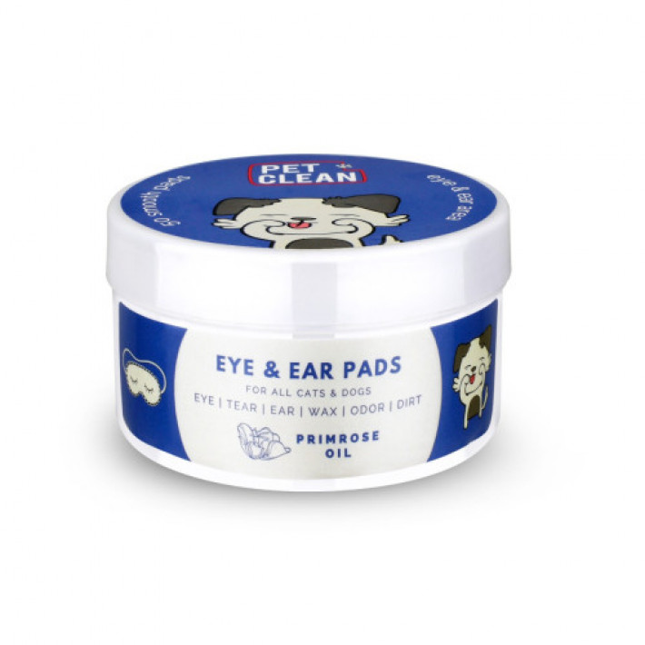 Серветки вологі Pet Clean PET EYE/EAR WIPES для гігєни очей та вух домашніх тварин 50 шт.
