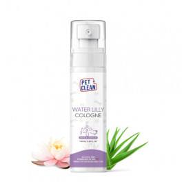 Парфумований спрей Pet Clean PET COLOGNE WATERLILLY після грумінгу для освіження шерсті тварин між купаннями з легким ароматом квітки лотосу 100мл