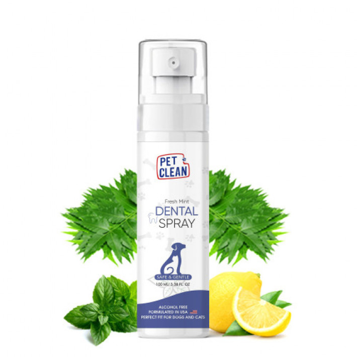 Спрей Pet Clean DENTAL SPRAY для гігієни порожнини рота і підтримки здоров'я зубів домашніх тварин 100 мл