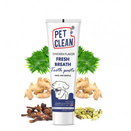 Зубна паста Pet Clean PET TOOTHPASTE для підтримки здоров'я та гігієни зубів домашніх тварин з ароматом курки 100 г