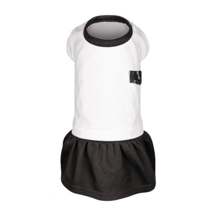 Сукня Chanti ТМ Pet Fashion для собак XS2 білий/чорний