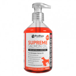 Олія лососева SUPREME SALMON OIL для собак та котів для покращення стану шкіри та шерсті 500 мл