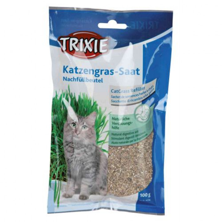 Трава Trixie для котів насіння ячменю пакет 100 г