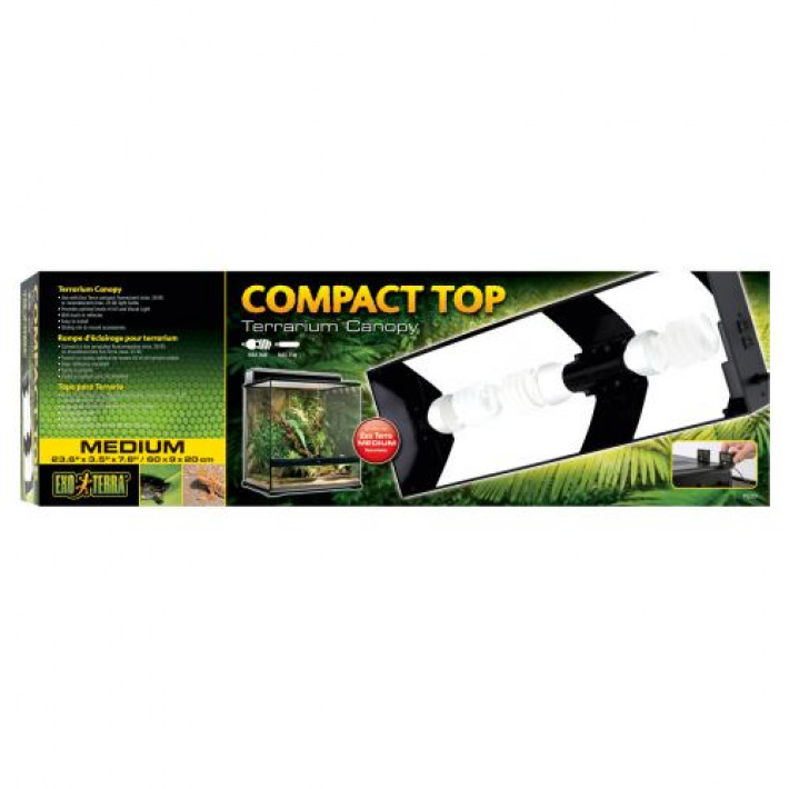 Світильник Exo Terra Compact Top для тераріума, E27, 60 x 9 x 20 см