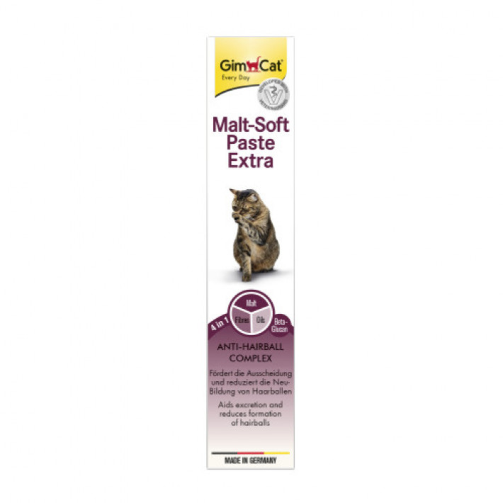Паста GimCat Every Day Malt-Soft Paste Extra для котів, виведення шерсті зі шлунку, 50 г