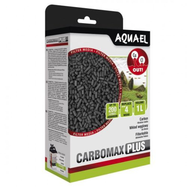 Наповнювач Aquael для фільтру CarboMax Plus активоване вугілля, 2 шт, 1 л