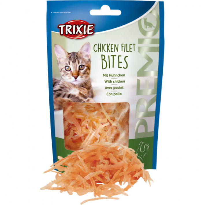 Ласощі Trixie Premio Chicken Filet Bites для котів сушене куряче філе 50 г