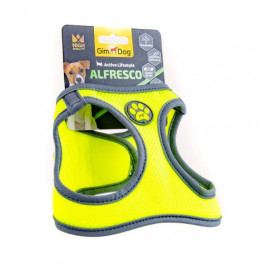 Шлея GimDog Alfresco для собак, неопрен, жовта, розмір S, 37-40 см