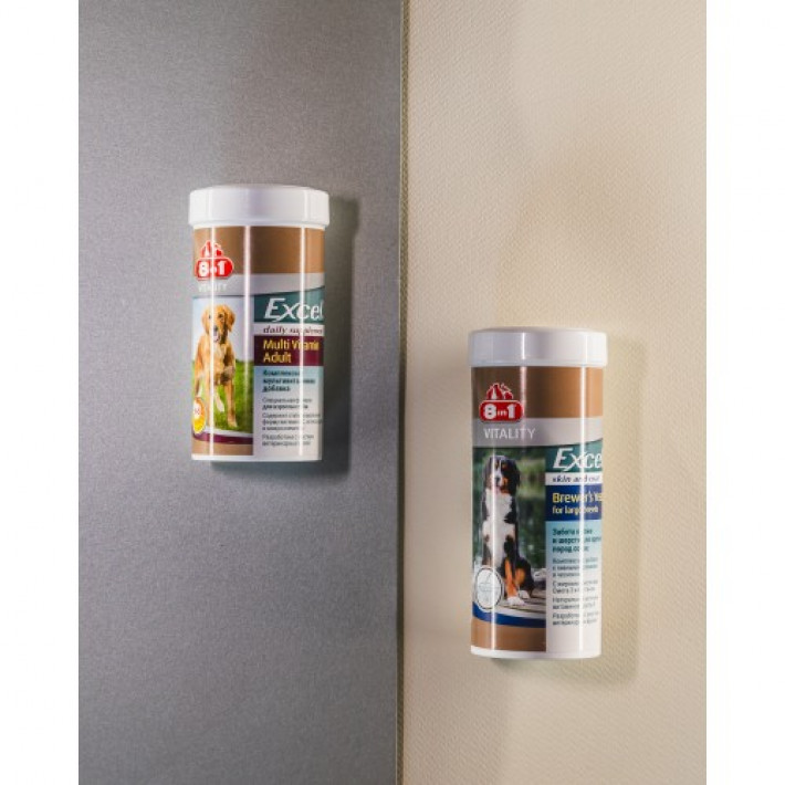 Вітаміни 8in1 Excel «Brewers Yeast Large Breed» для собак великих порід, пивні дріжджі з часником, 80 шт (для шкіри та шерсті)