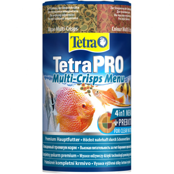 Корм для акваріумних риб TetraPRO Multi-Crisps Menu, 250 мл (чіпси)