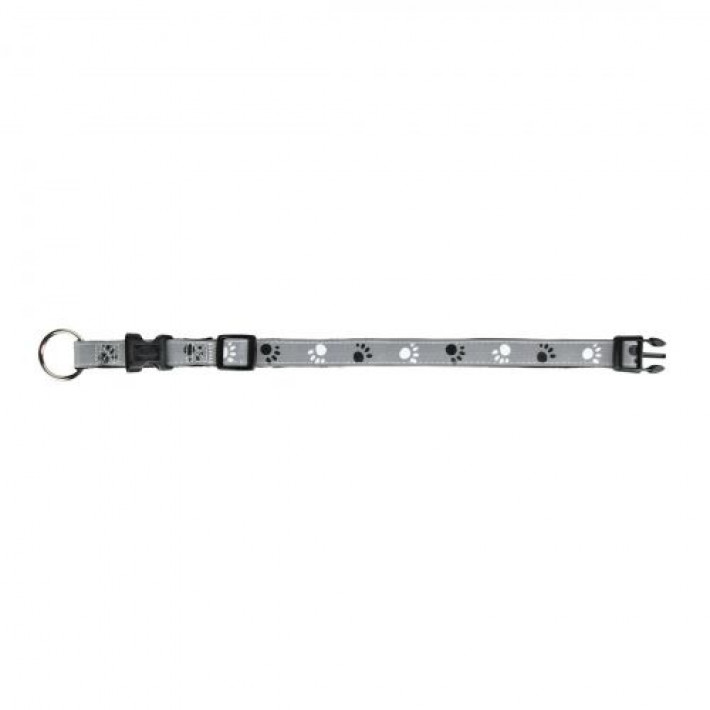 Нашийник Trixie Silver Reflect для собак, світловідбиваючий, XS-S: 22-35 см/15 мм, сірий