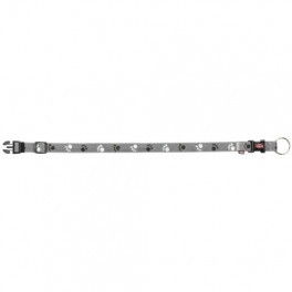 Нашийник Trixie Silver Reflect для собак, світловідбиваючий, L-XL: 40-65 см/25 мм, сірий